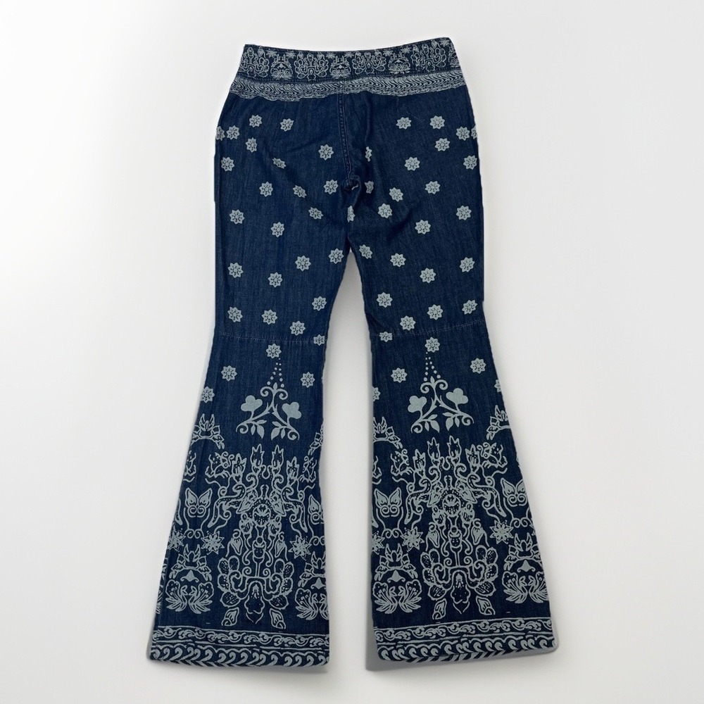 We The Free Free People Journey Flare Pants 27 Bandana Print Boho Festival - Picture 6 of 16